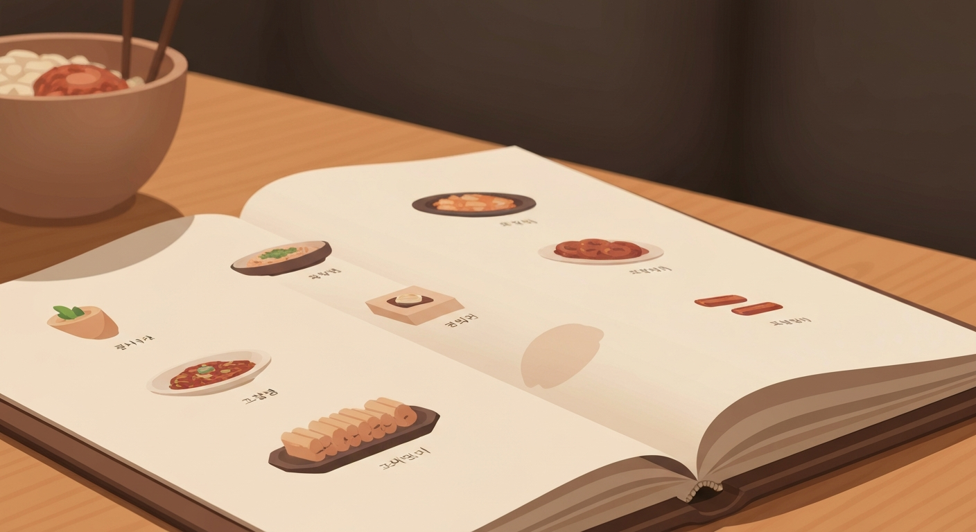 Korean dining phrases - using a table buzzer in a Korean restaurant