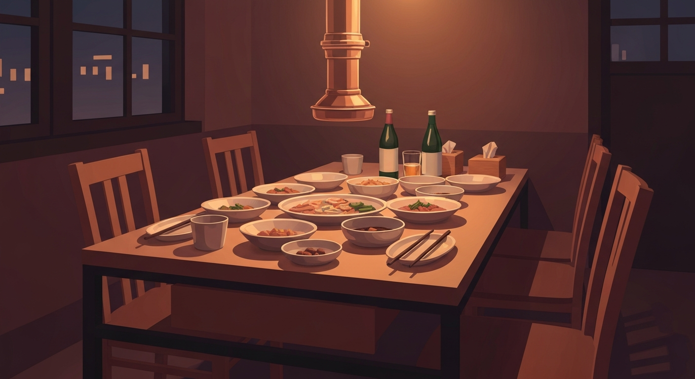 how to leave a gathering early in Korean - saying goodbye at a work dinner
