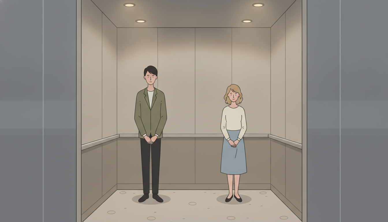 what to say in a Korean elevator example 1 - Korean language