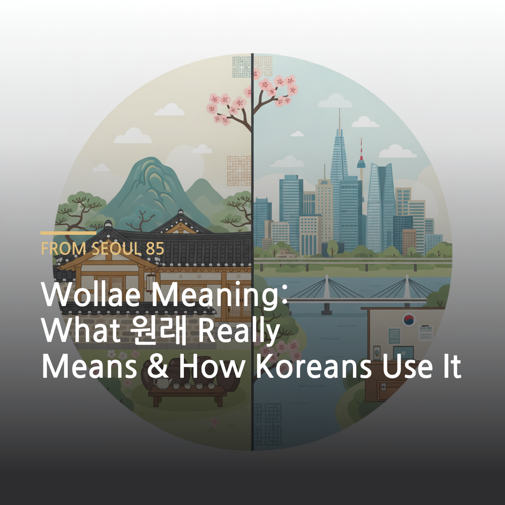 wollae meaning - Korean language learning illustration